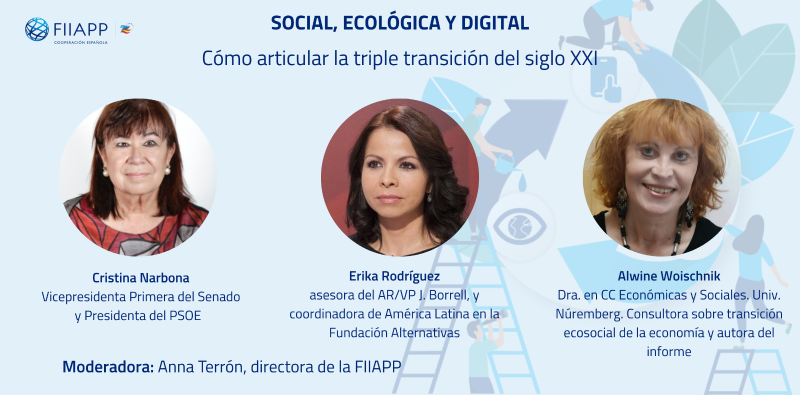 We present the report "The incipient articulation between social, ecological and digital transitions in the European Union and Latin America and the Caribbean