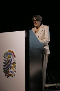 La directora de la FIIAPP, Anna Terrón, durante su intervención