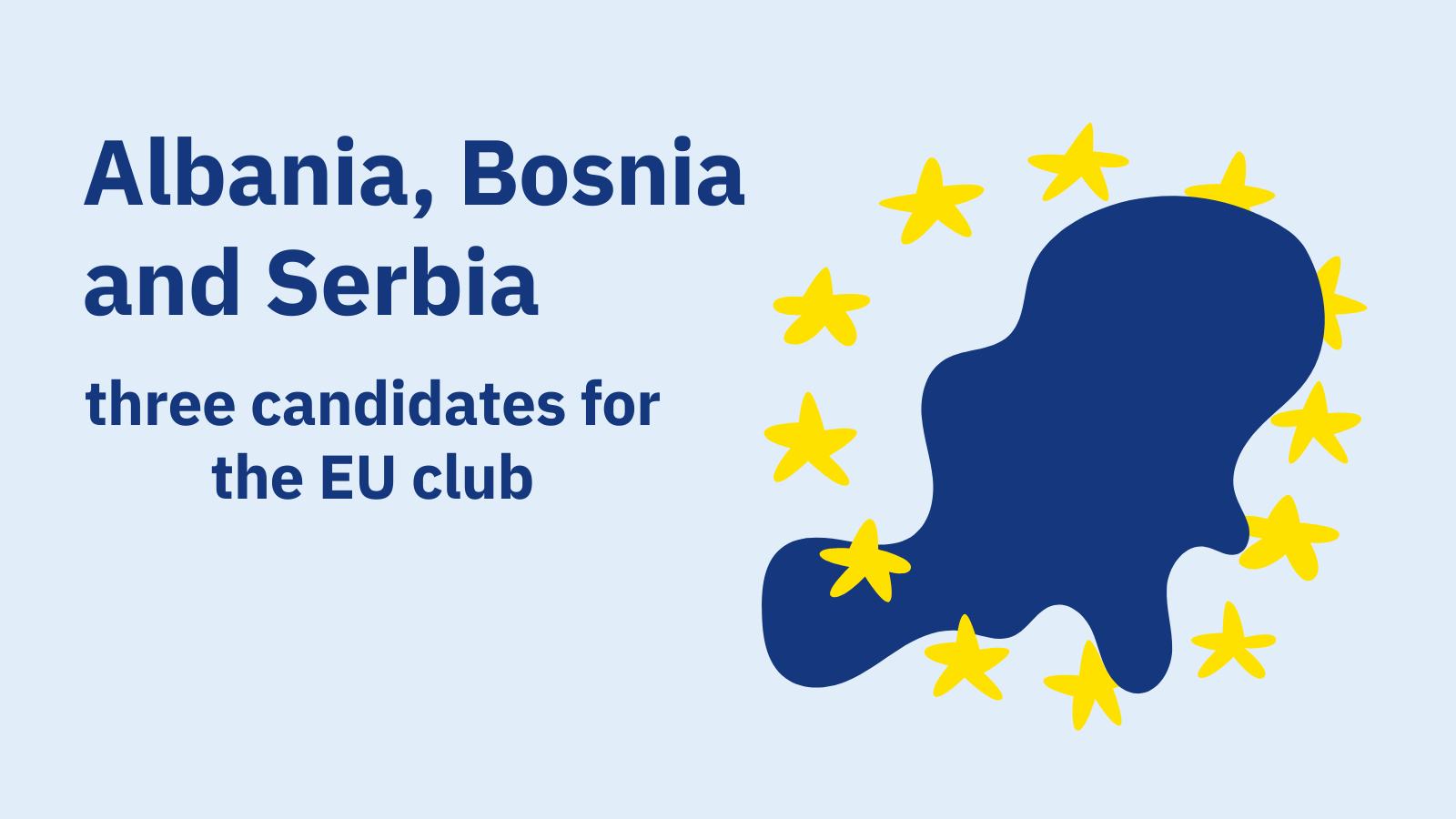 Albania, Bosnia and Herzegovina and Serbia: three candidates for the EU club